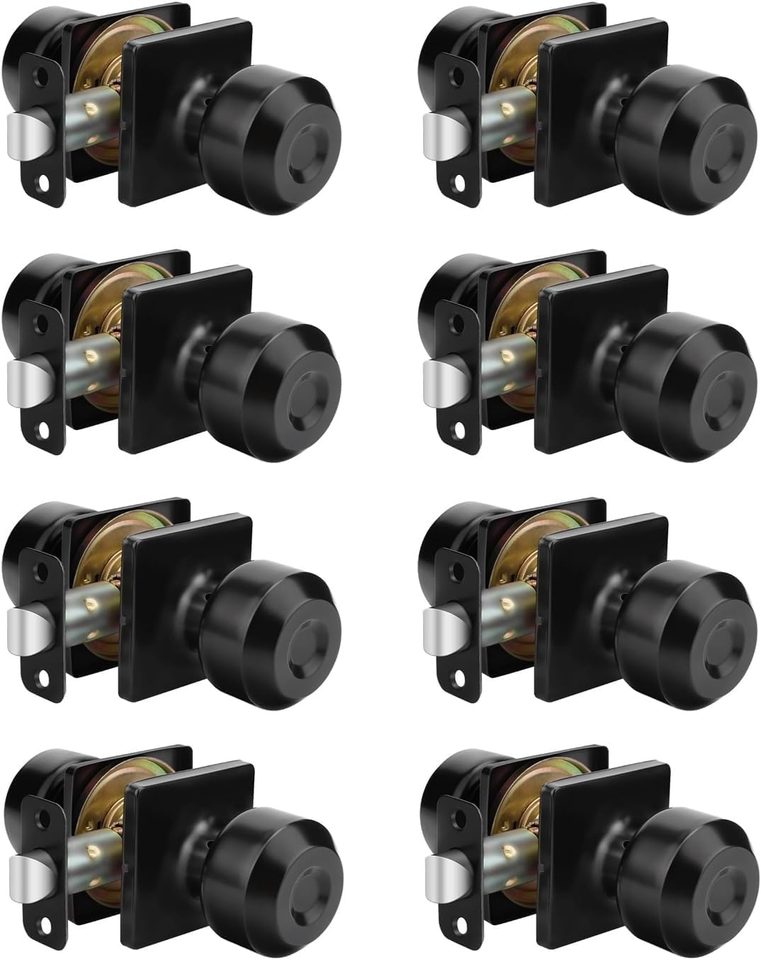 Schwarze Türknäufe